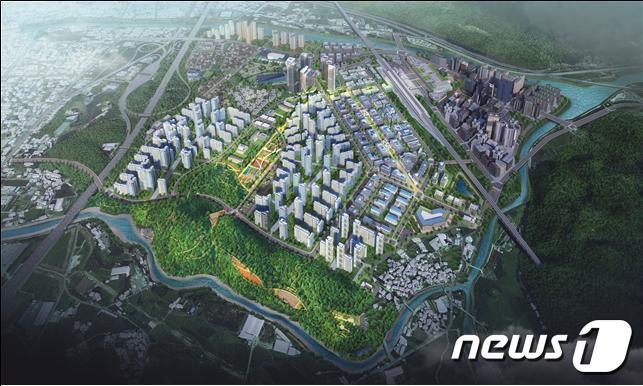 본문 이미지 - ‘울산 KTX역세권 복합특화단지&#39; 조감도