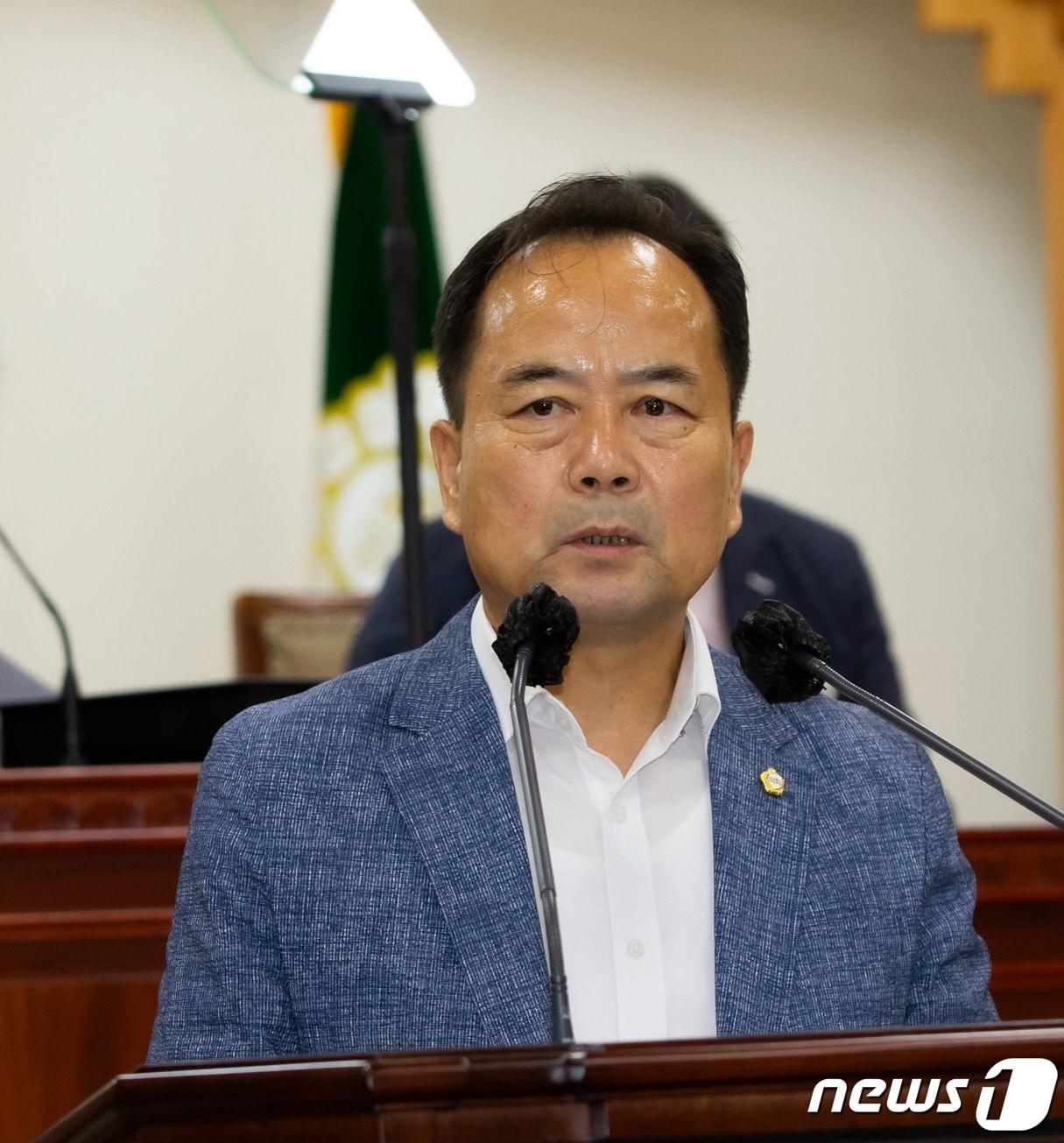 본문 이미지 - 최승선 김제시의회 의원이 13일 열린 제271회 임시회에서 5분 자유발언을 통해 김제시의 예산편성과 집행의 효율성을 촉구했다.(김제시의회 제공) 2023.7.13/뉴스1