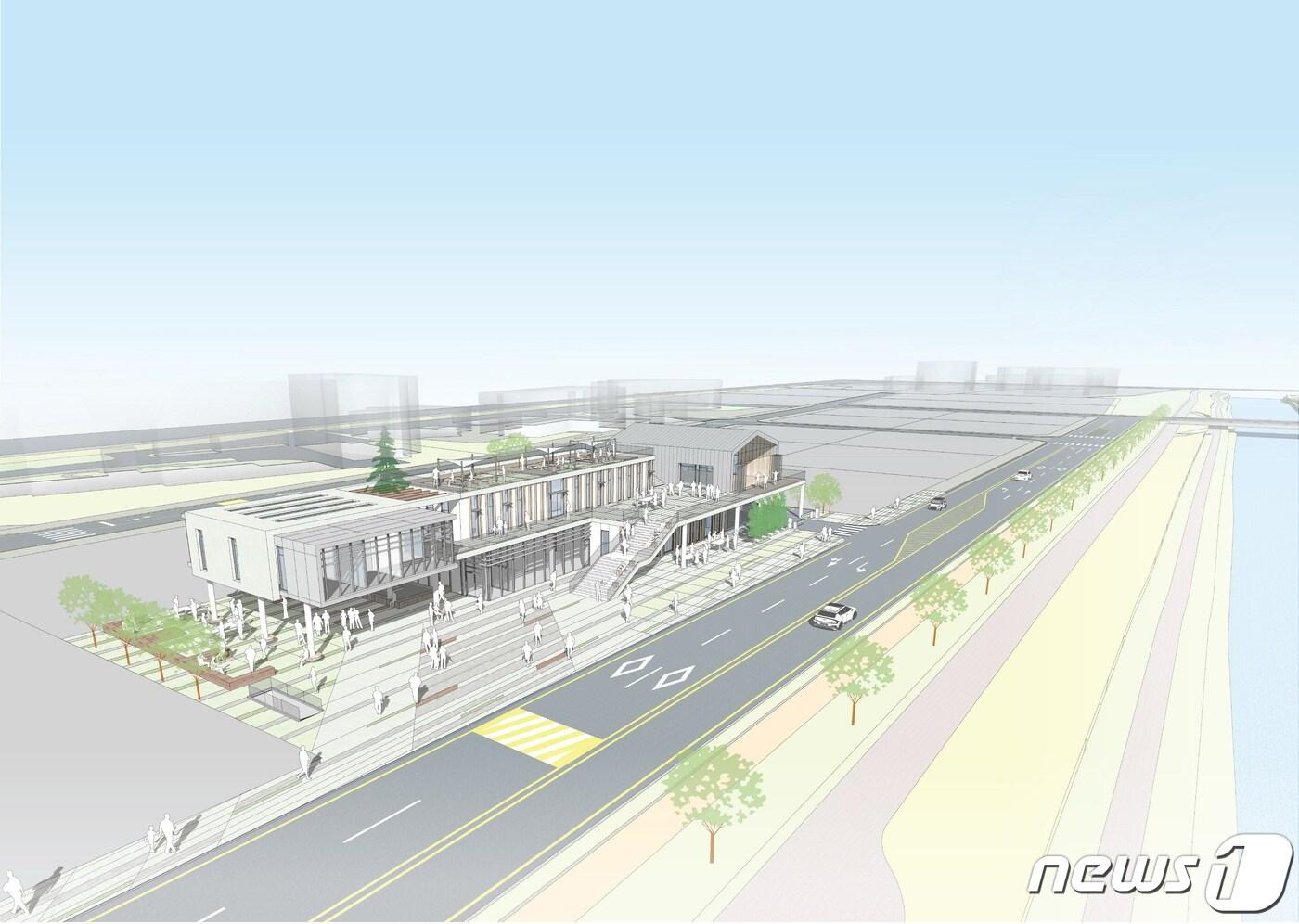 충북 청주시 상당구 방서동 일원에 건립하는 청주시자원봉사센터 조감도.(청주시 제공).2023.7.13/뉴스1