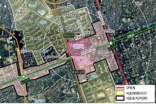 본문 이미지 - 서초진흥아파트 신통기획 대상지(서울시 제공)