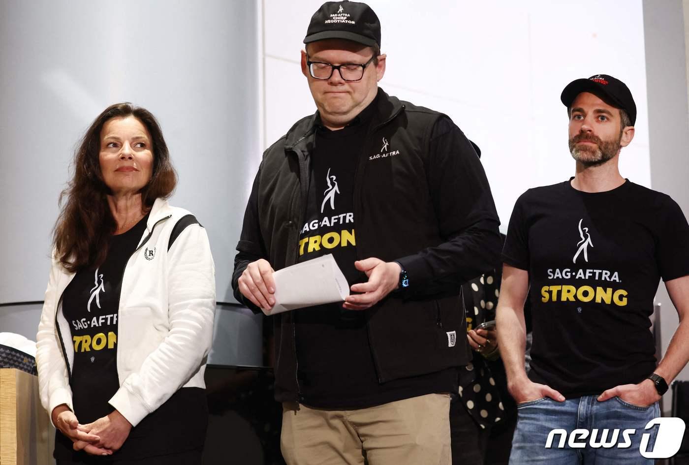 미국 방송인 배우 노동조합 파업 ⓒ AFP=뉴스1