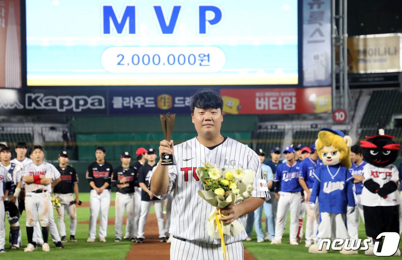본문 이미지 - LG 트윈스 루키 김범석. 2023.7.14/뉴스1 ⓒ News1 윤일지 기자