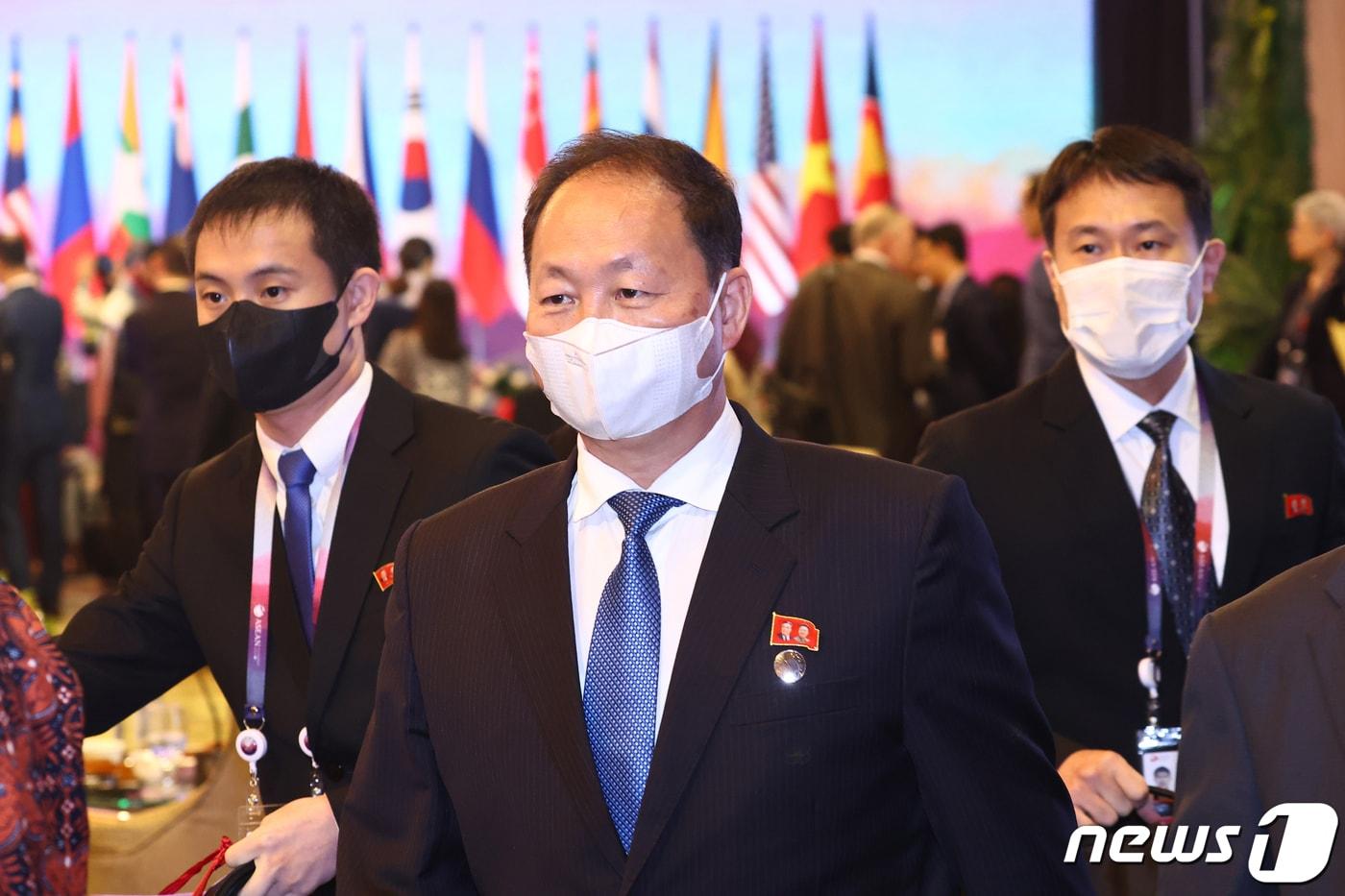 본문 이미지 - 안광일 북한 주인도네시아 대사 겸 주아세안 대사. (공동취재) 2023.7.14/뉴스1 ⓒ News1 이재명 기자