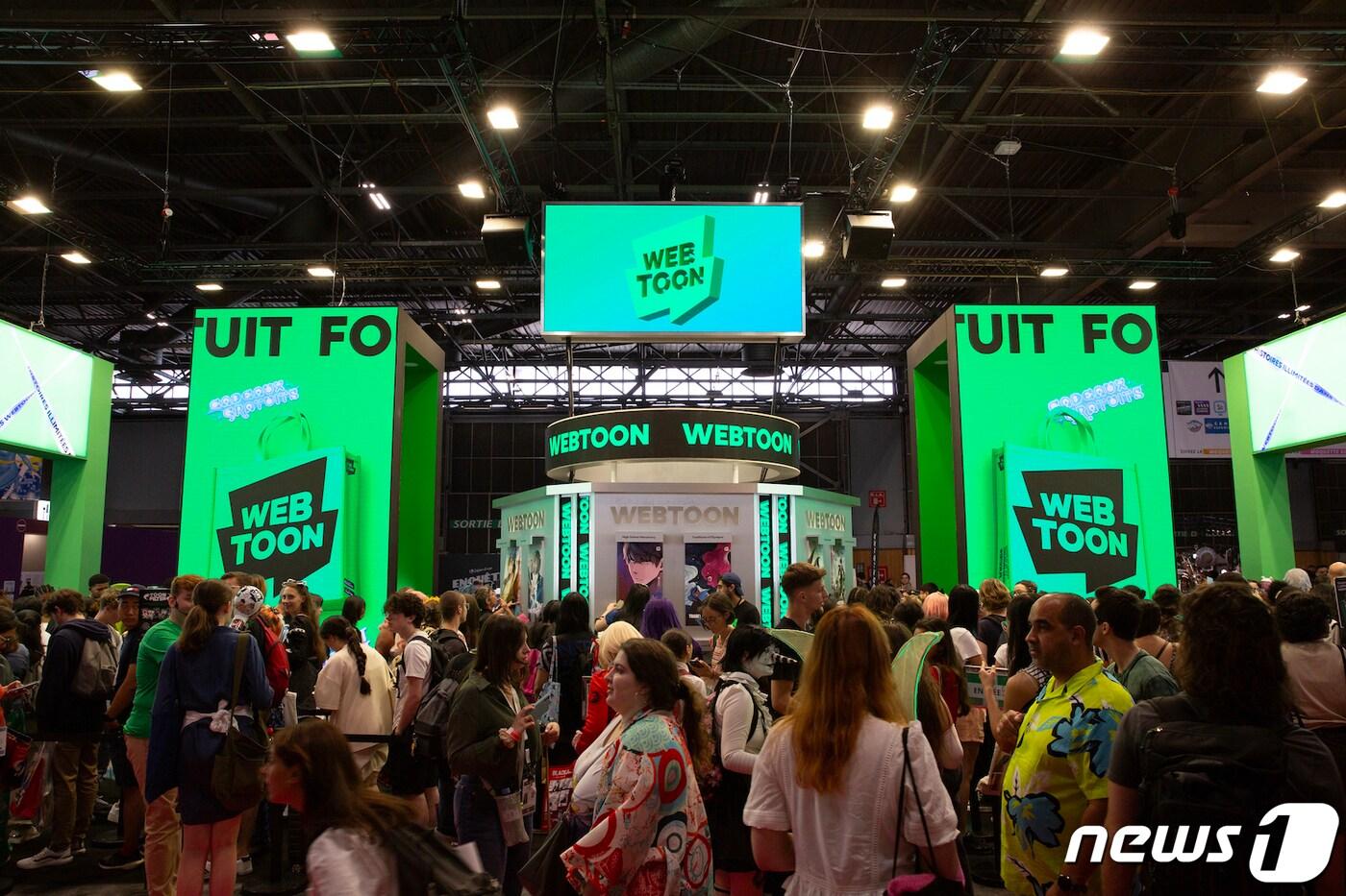 네이버웹툰이 지난 13~16일 프랑스 파리에서 열린 '어메이징 페스티벌'에 참가했다. (네이버웹툰 제공)