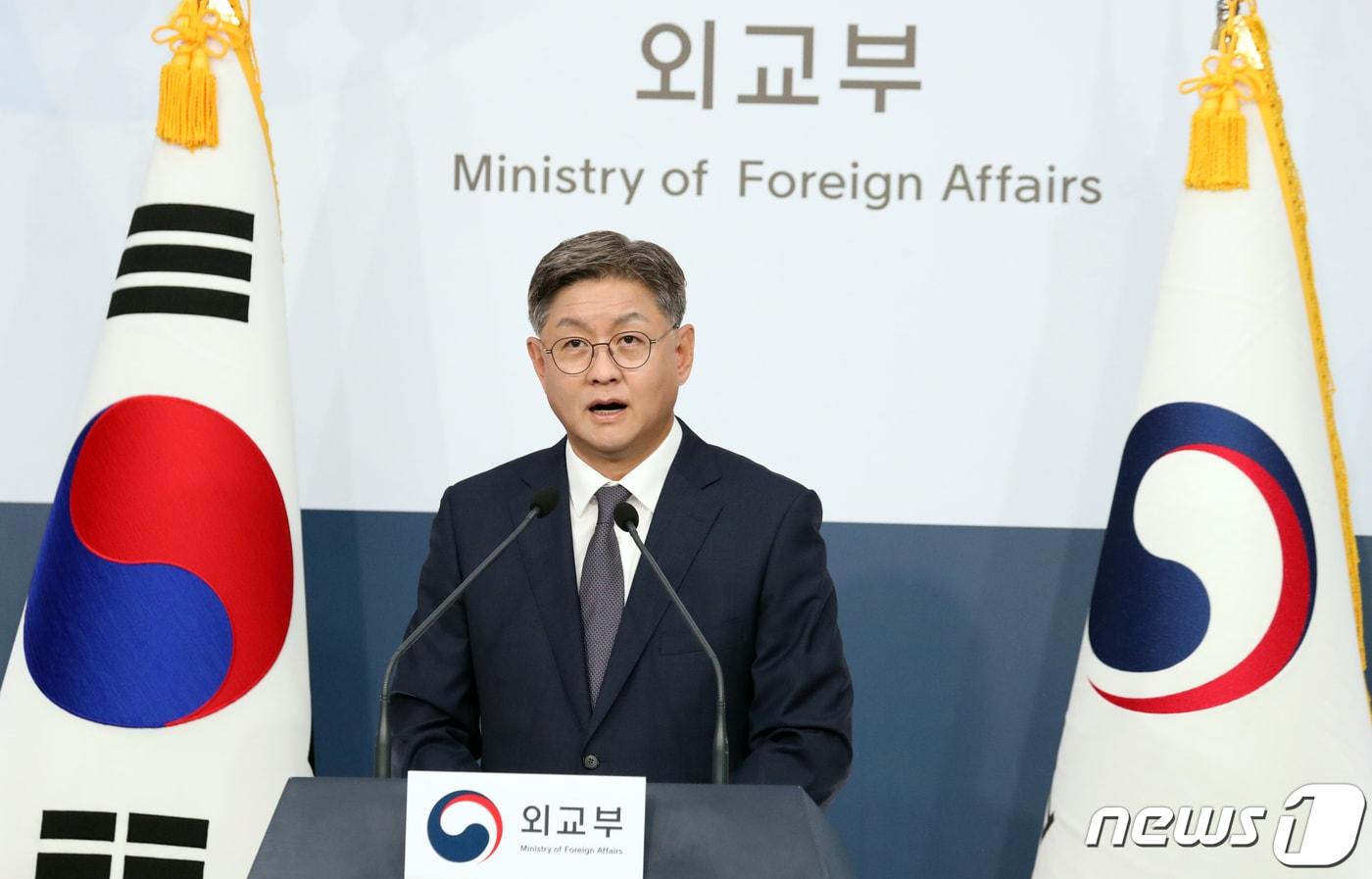 본문 이미지 - 임수석 외교부 대변인. 2023.7.18/뉴스1 ⓒ News1 김명섭 기자