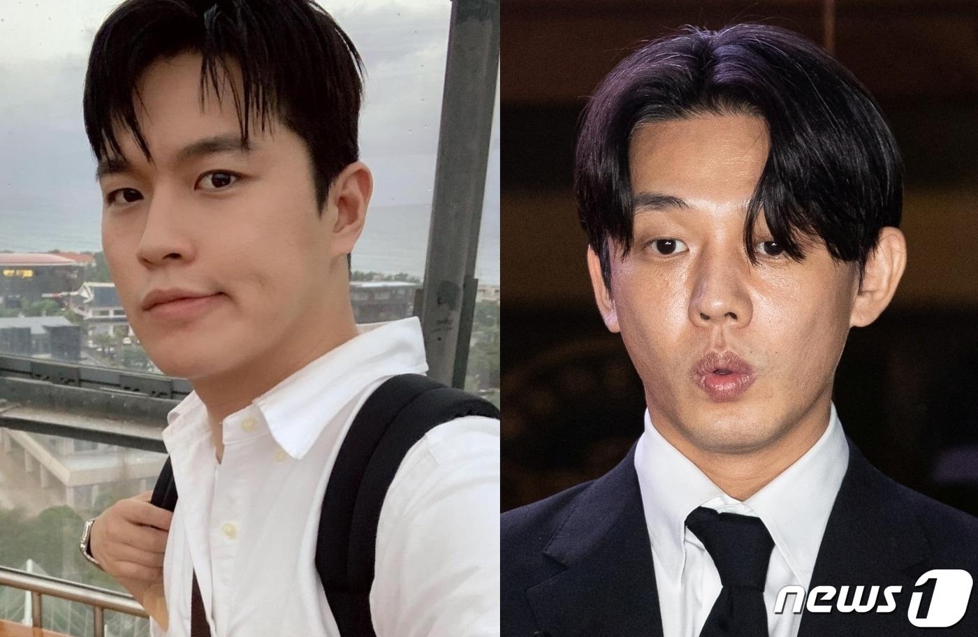 본문 이미지 - 유튜버 헤어몬(왼쪽), 배우 유아인. ⓒ 뉴스1