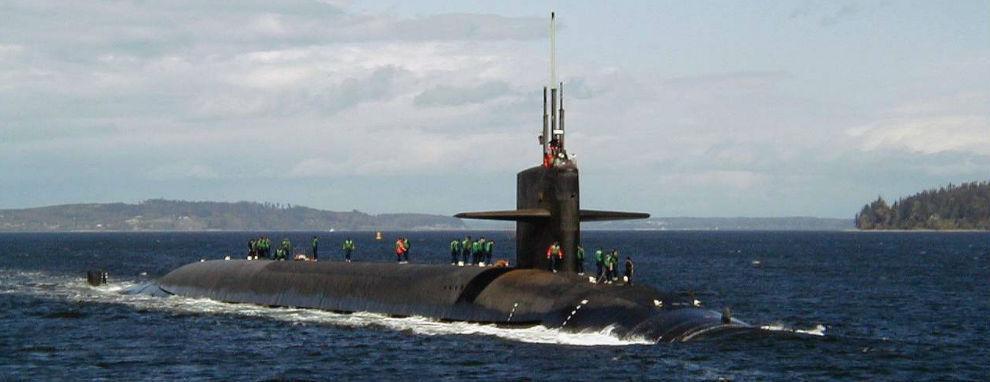 본문 이미지 - 미국 해군이 운용하는 '오하이오'급 핵추진 탄도유도탄 잠수함(SSBN) '켄터키' (미 해군)