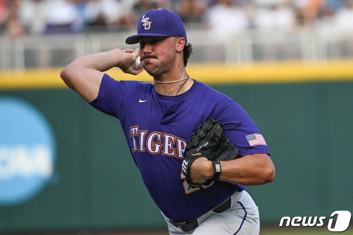 전체 1순위로 피츠버그에 지명된 투수 폴 스킨스. ⓒ 로이터=뉴스1