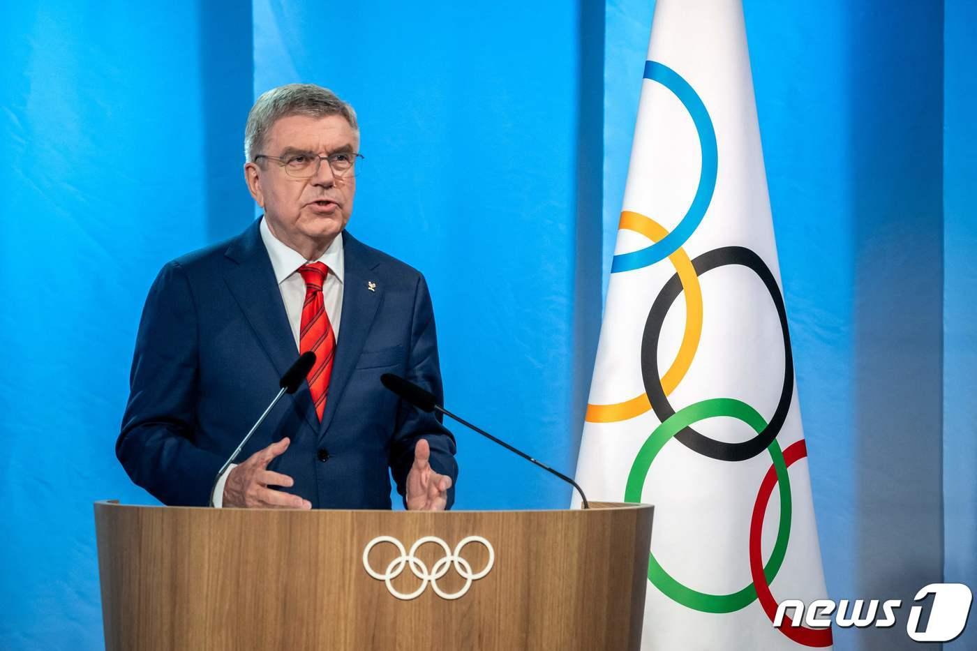 본문 이미지 - 토마스 바흐 IOC 위원장. ⓒ AFP=뉴스1