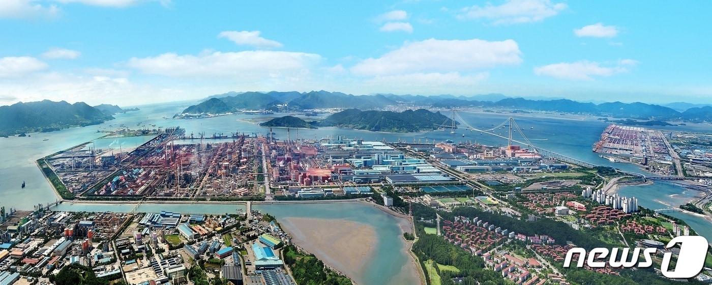 광양제철소 전경 