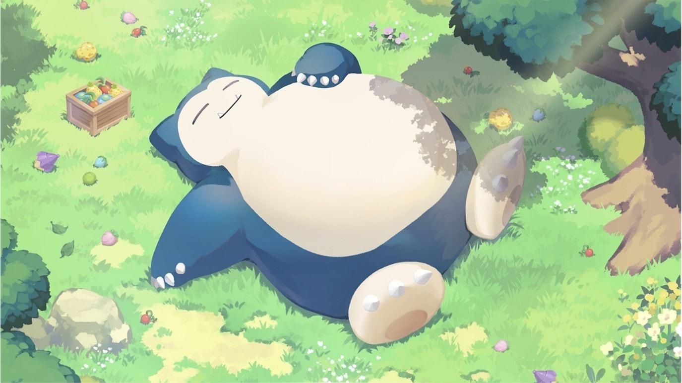 본문 이미지 - 수면 게임 애플리케이션 &#39;포켓몬 슬립&#39; 속 포켓몬 &#39;잠만보&#39;의 모습. &#40;포켓몬컴퍼니 제공&#41;