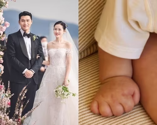 본문 이미지 - 손예진 현빈 부부(왼쪽)와 그의 아들 사진, 사진제공=VAST엔터테인먼트, 손예진 SNS 캡처