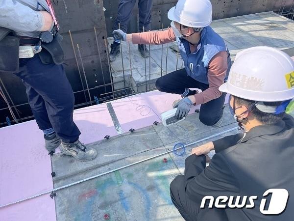 본문 이미지 - 데키스트 스마트건설 loT 솔루션 '스마트 양생 솔루션'(데키스트 제공) 