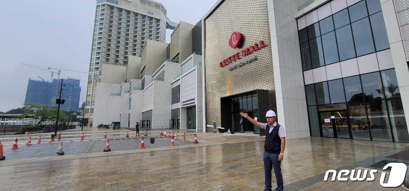 베트남 하노이에 조성되는 롯데몰 웨스트레이크 하노이 전경. 2023. 7. 20 .뉴스1 ⓒ News1 황보준엽 기자