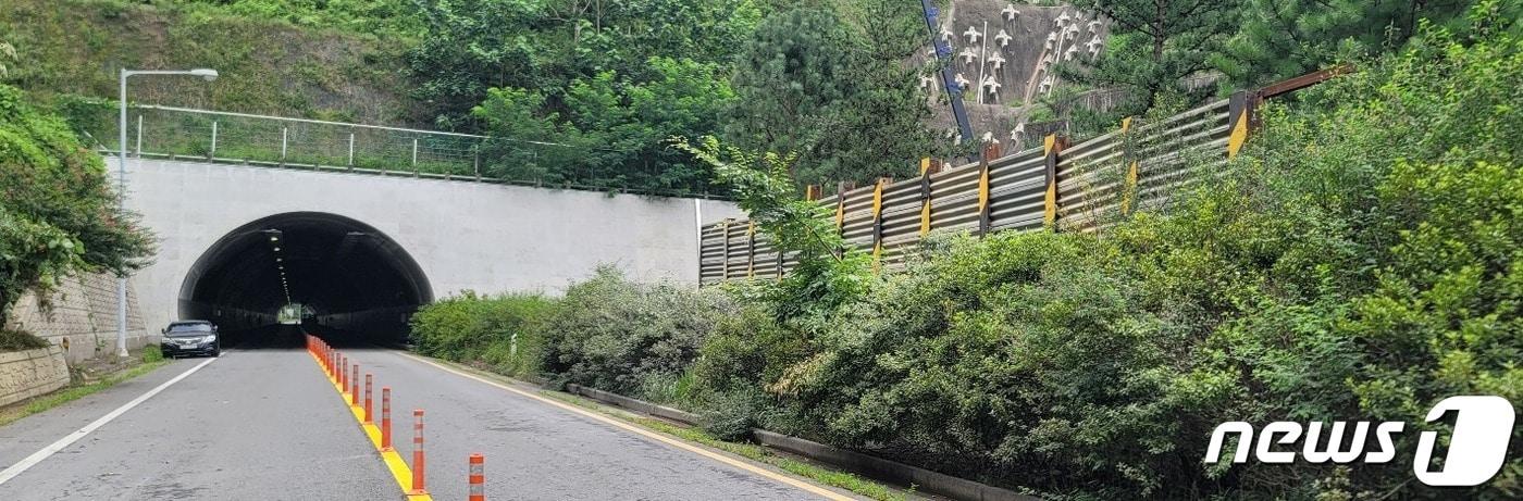 붕괴위험 국도22호선 화순 동복터널 부분통행 재개 ⓒ News1
