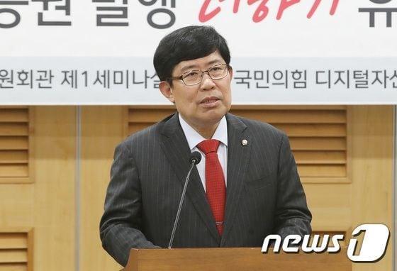 본문 이미지 - 윤창현 국민의힘 디지털자산특별위원회 위원장. 2023.6.5/뉴스1 ⓒ News1 임세영 기자