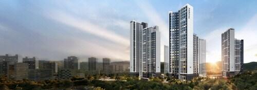 본문 이미지 - 한화 건설부문 포레나 인천학익 조감도.&#40;한화 제공&#41;