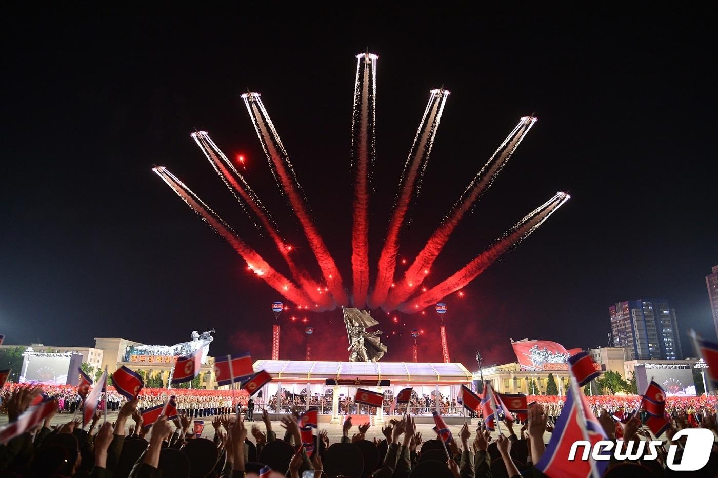 &#40;평양 노동신문=뉴스1&#41; = 북한 열병식 자료사진. [국내에서만 사용가능. 재배포 금지. DB 금지. For Use Only in the Republic of Korea. Redistribution Prohibited] rodongphoto@news1.kr