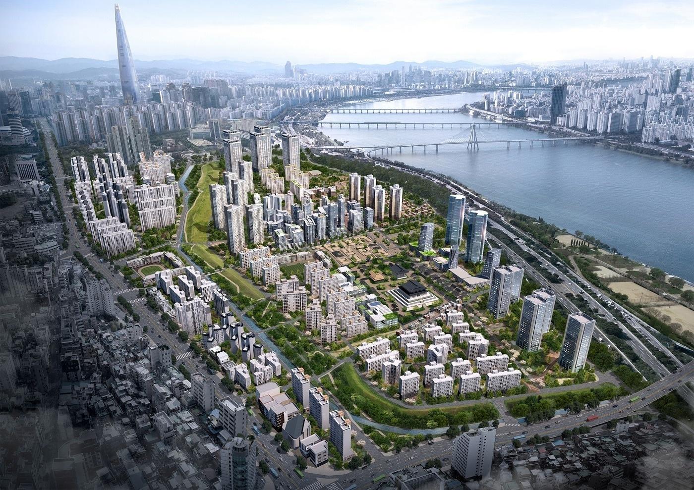 서울 송파구의 '풍납동 미래도시 연구용역' 결과에 따른 풍납동의 미래도시 구상안. (송파구 제공)