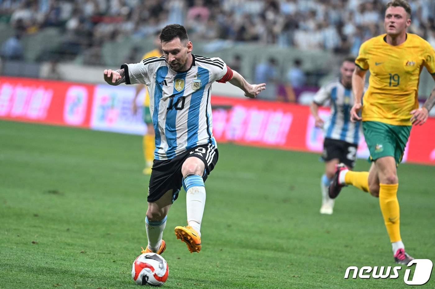 인터 마이애미로 이적한 메시. ⓒ AFP=뉴스1