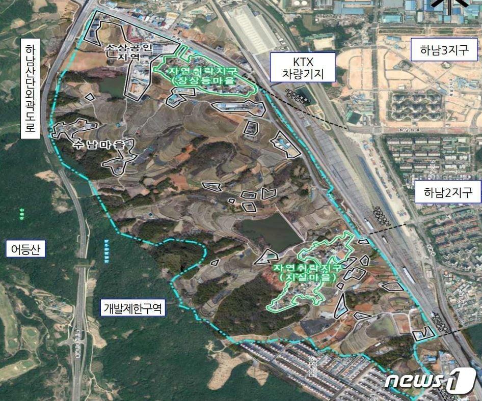 본문 이미지 - 광주 광산구 산정동 일대 &#39;산정 공공주택지구&#39; 위치도.&#40;광주시 제공. 재판매 및 DB 금지&#41;/뉴스1