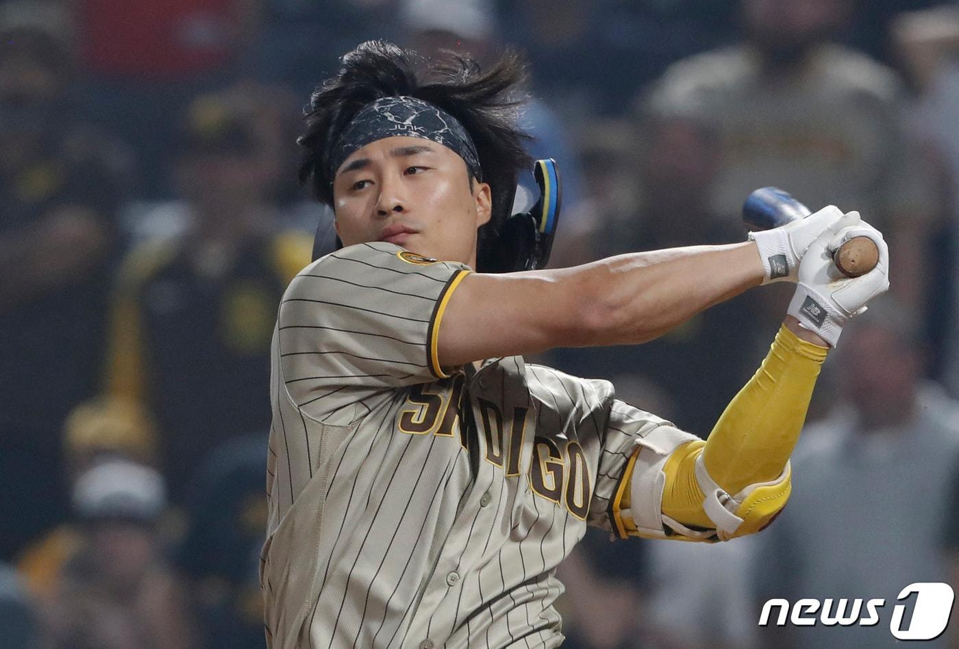 샌디에이고 파드리스의 김하성. ⓒ 로이터=뉴스1