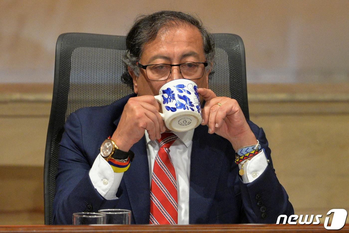 구스타보 페트로 콜롬비아 대통령. ⓒ 로이터=뉴스1 ⓒ News1 정윤영 기자