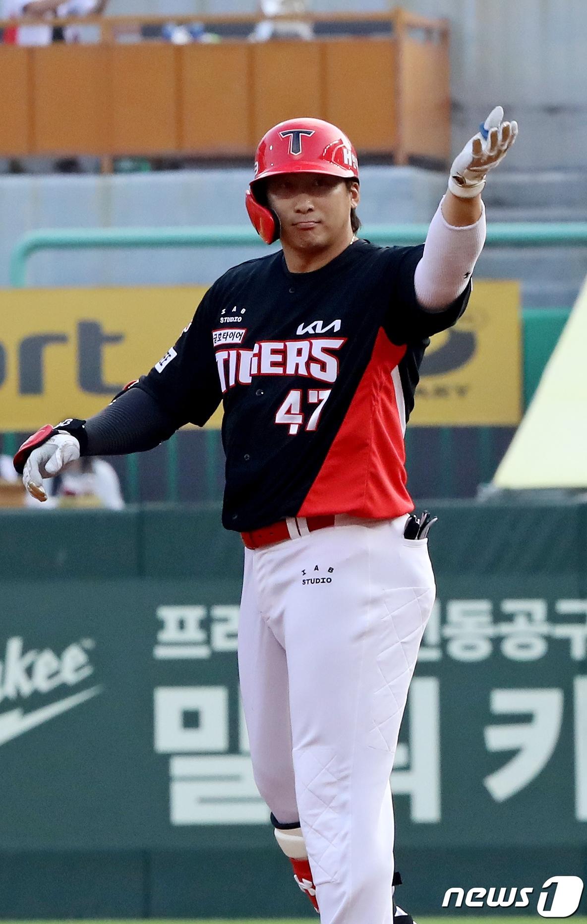 본문 이미지 - KIA 타이거즈의 나성범. 2023.7.5/뉴스1 ⓒ News1 장수영 기자