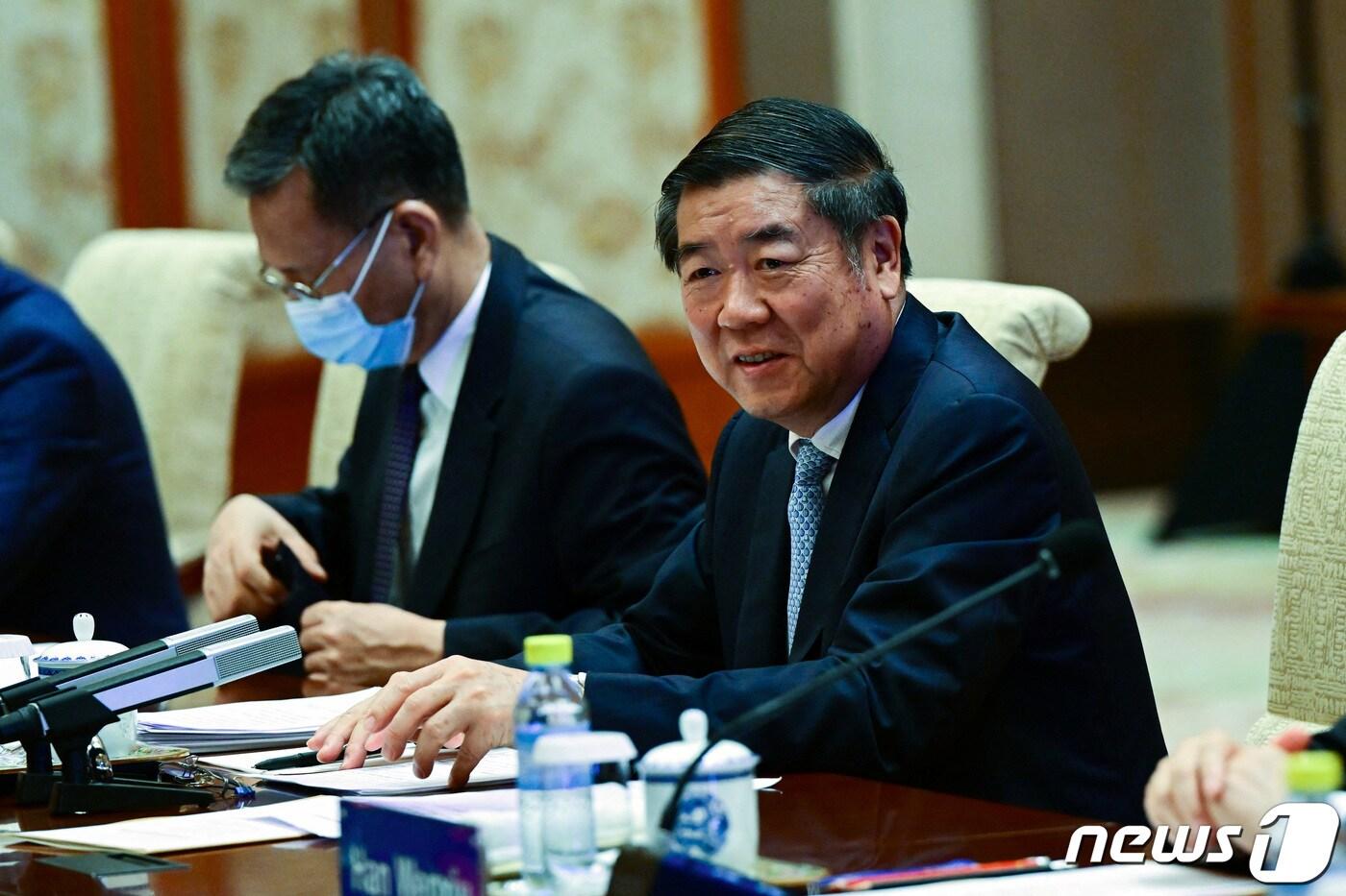 허리펑 중국 부총리. 2023.7.8 ⓒ 로이터=뉴스1 ⓒ News1 우동명 기자