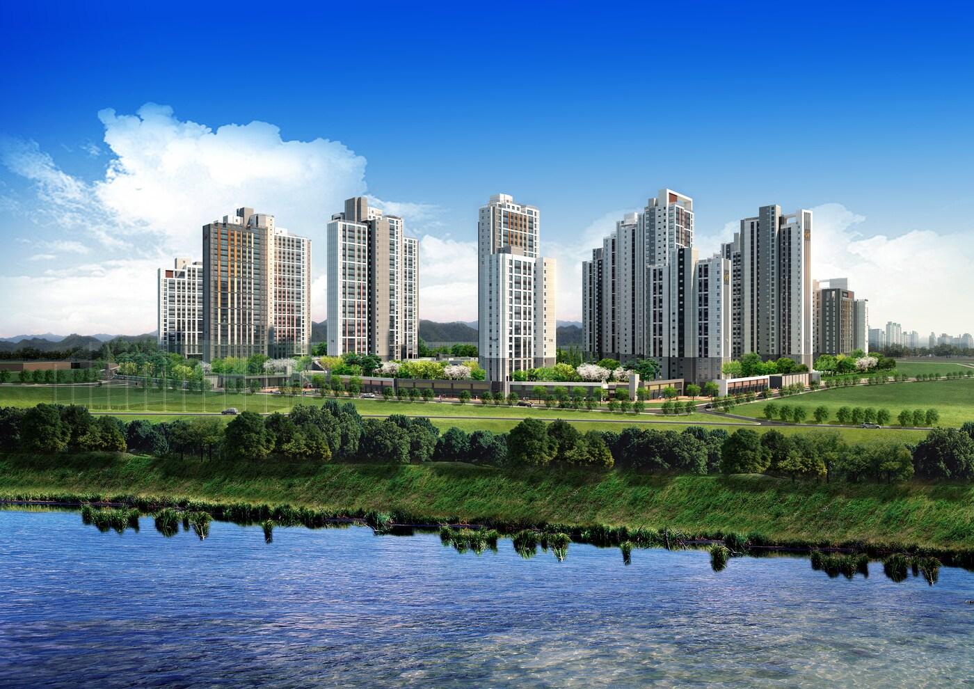 힐스테이트 신용 더리버 조감도(현대건설 제공)