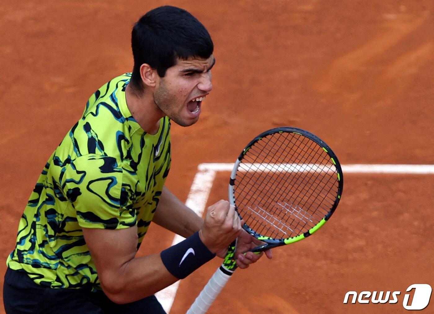본문 이미지 - 남자 테니스 세계 1위 카를로스 알카라스, ⓒ AFP=뉴스1