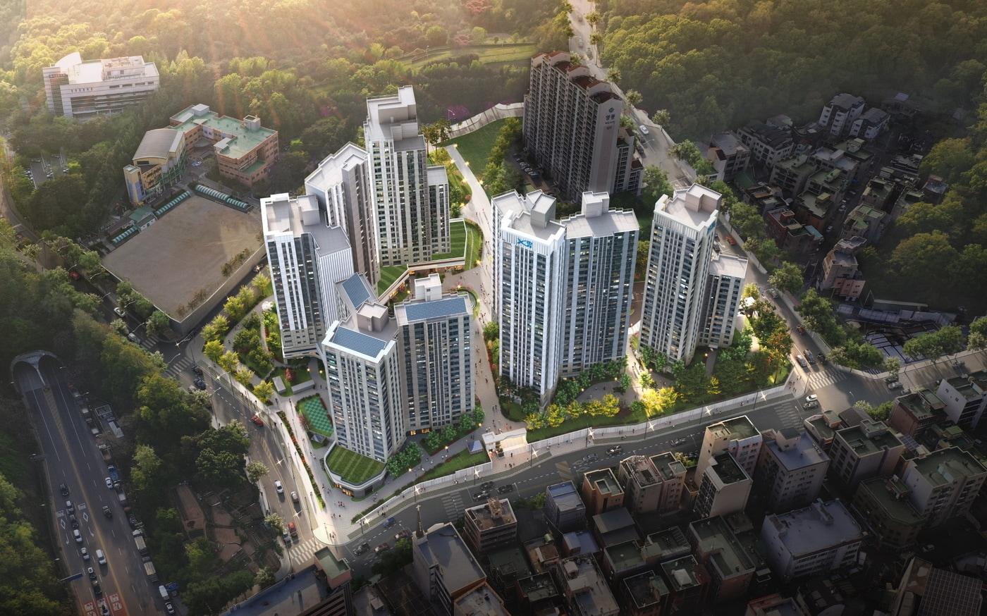 본문 이미지 - '안양자이 더 포레스트' 조감도(GS건설).