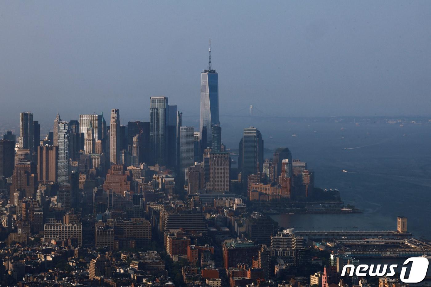 미국 뉴욕의 맨해튼 자치구 전경. 2023.7.26. ⓒ 로이터=뉴스1 ⓒ News1 김성식 기자