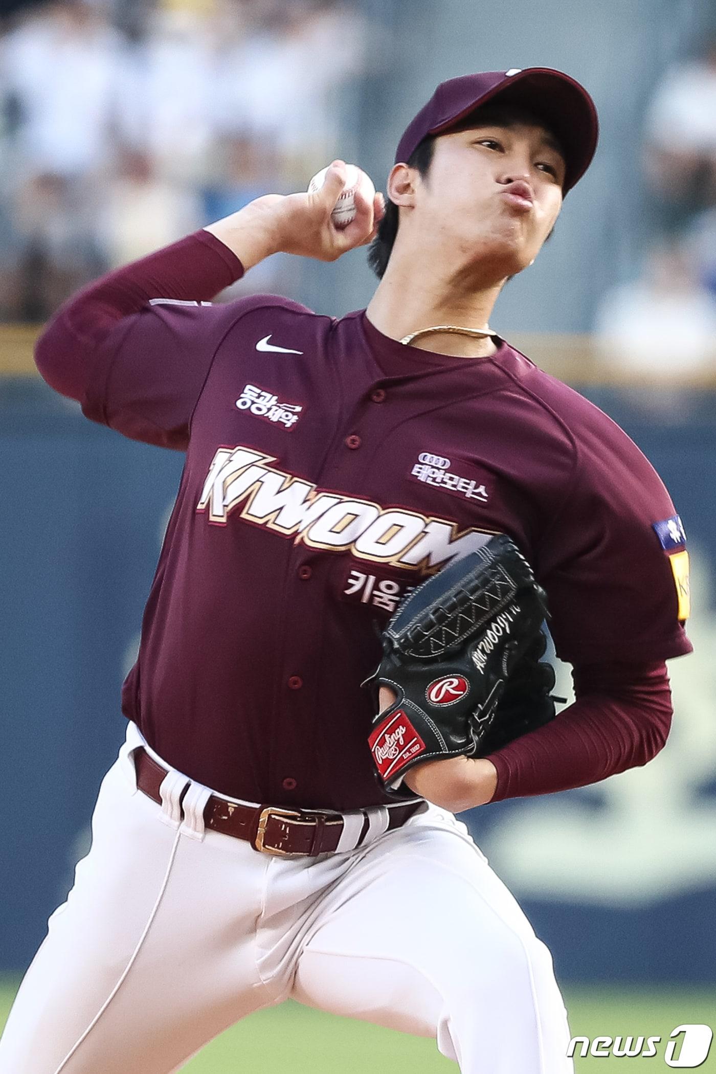 본문 이미지 - 키움 안우진. 2023.8.2 ⓒ 뉴스1 유승관 기자