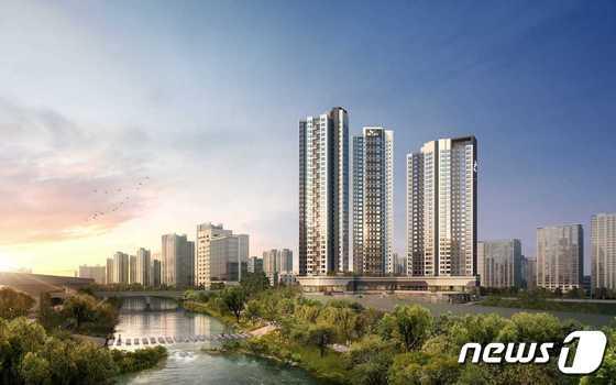 본문 이미지 - 청계SK뷰 투시도(SK에코플랜트 제공).