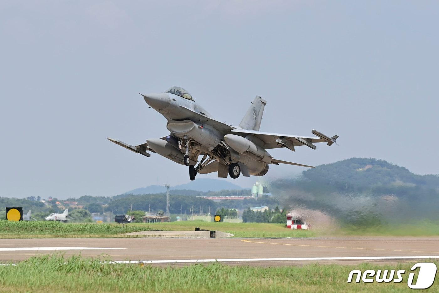 공군 KF-16 전투기. (공군 제공) 2023.8.21/뉴스1
