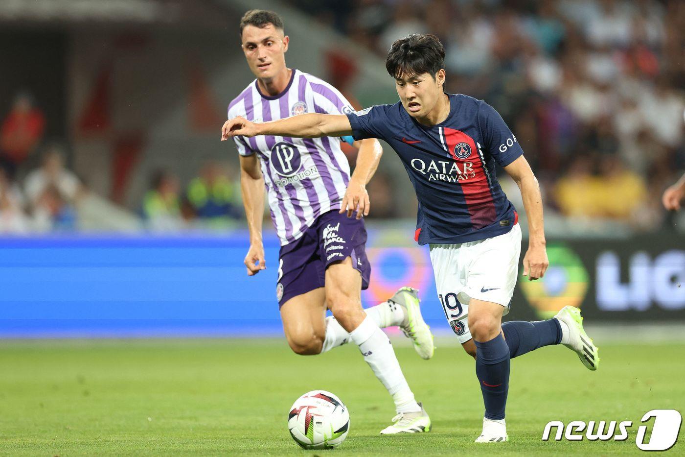 본문 이미지 - 파리 생제르맹의 이강인. ⓒ AFP=뉴스1