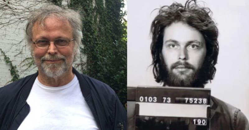 본문 이미지 - 스웨덴 스톡홀름 노르말름스토리(Norrmalmstorg) 크레디트반켄(Kreditbanke) 은행 강도 사건의  납치범 중 한 명인 악명 높은 클라르크 올로프손의 모습. 트위터 캡처