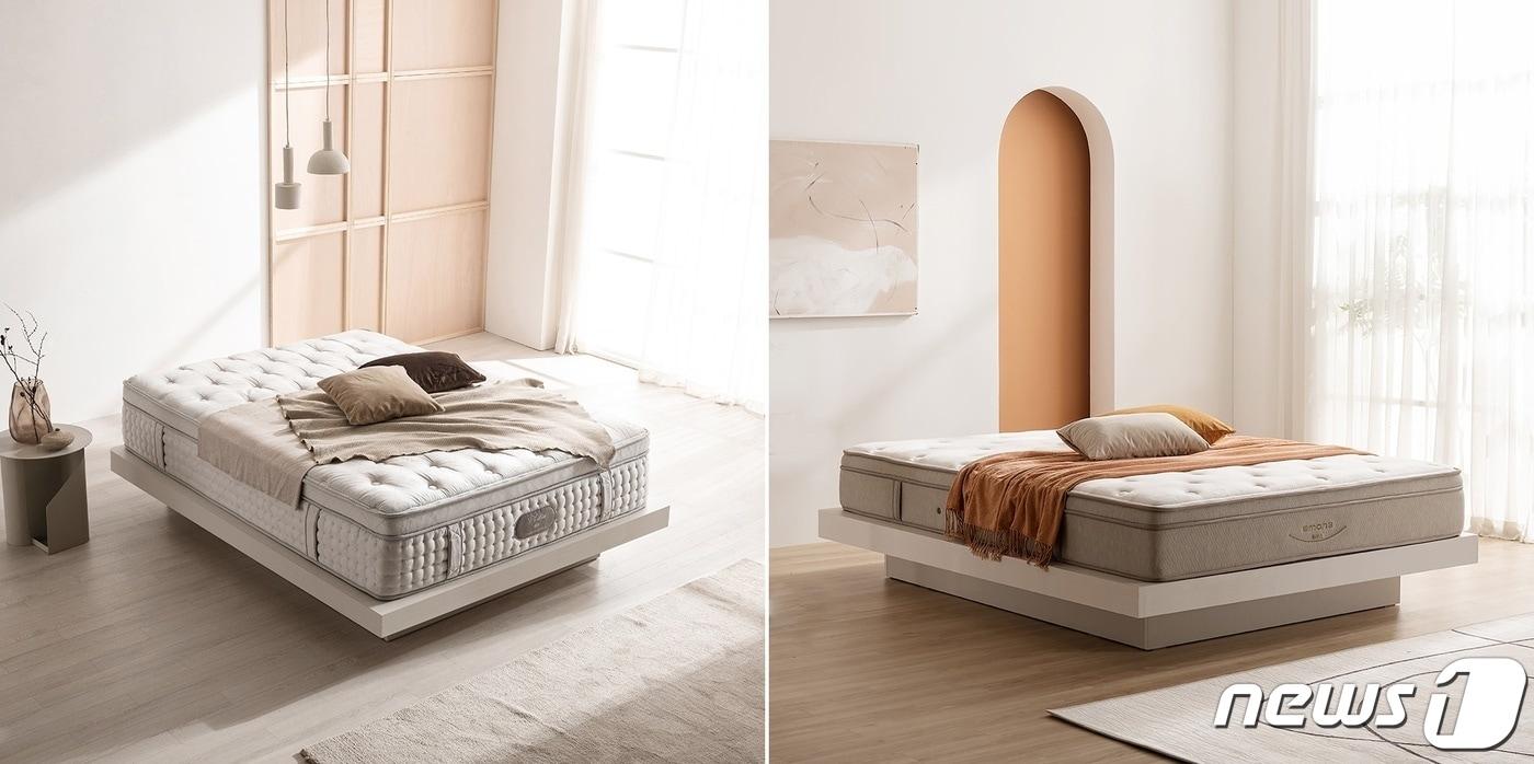 왼쪽부터 에몬스 필리아H 매트리스·카리브M 매트리스 이미지(에몬스 제공) 