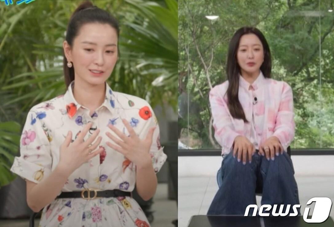 본문 이미지 - 배우 정유미(왼쪽)와 김희선.(tvN '유 퀴즈 온 더 블럭' 캡처)