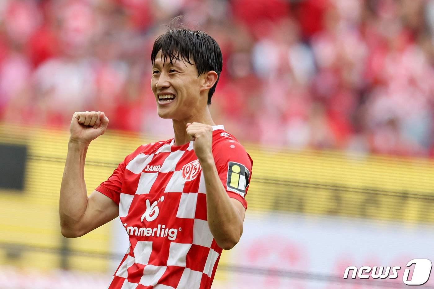 올 시즌 1호골을 넣은 마인츠의 이재성. ⓒ AFP=뉴스1