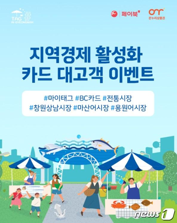 본문 이미지 - BNK경남은행의 '지역경제 활성화 카드 대고객 이벤트' 홍보포스터.(경남은행 제공)