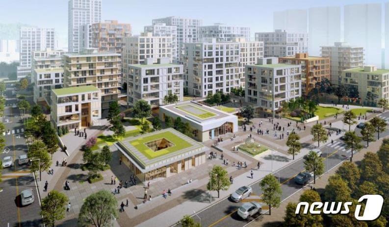 본문 이미지 - 송파 창의혁신 공공주택 설계공모 당선작 조감도(서울시 제공)