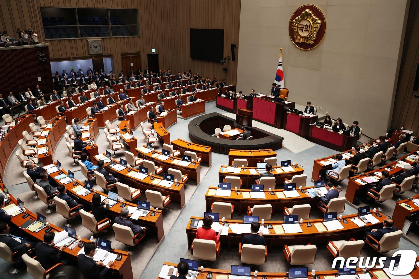 본문 이미지 - 30일 오전 서울 여의도 국회에서 예산결산특별위원회 전체회의가 열리고 있다. 2023.8.30/뉴스1 ⓒ News1 송원영 기자