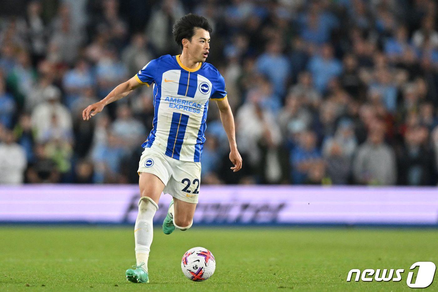 브라이튼 공격수 미토마. ⓒ AFP=뉴스1