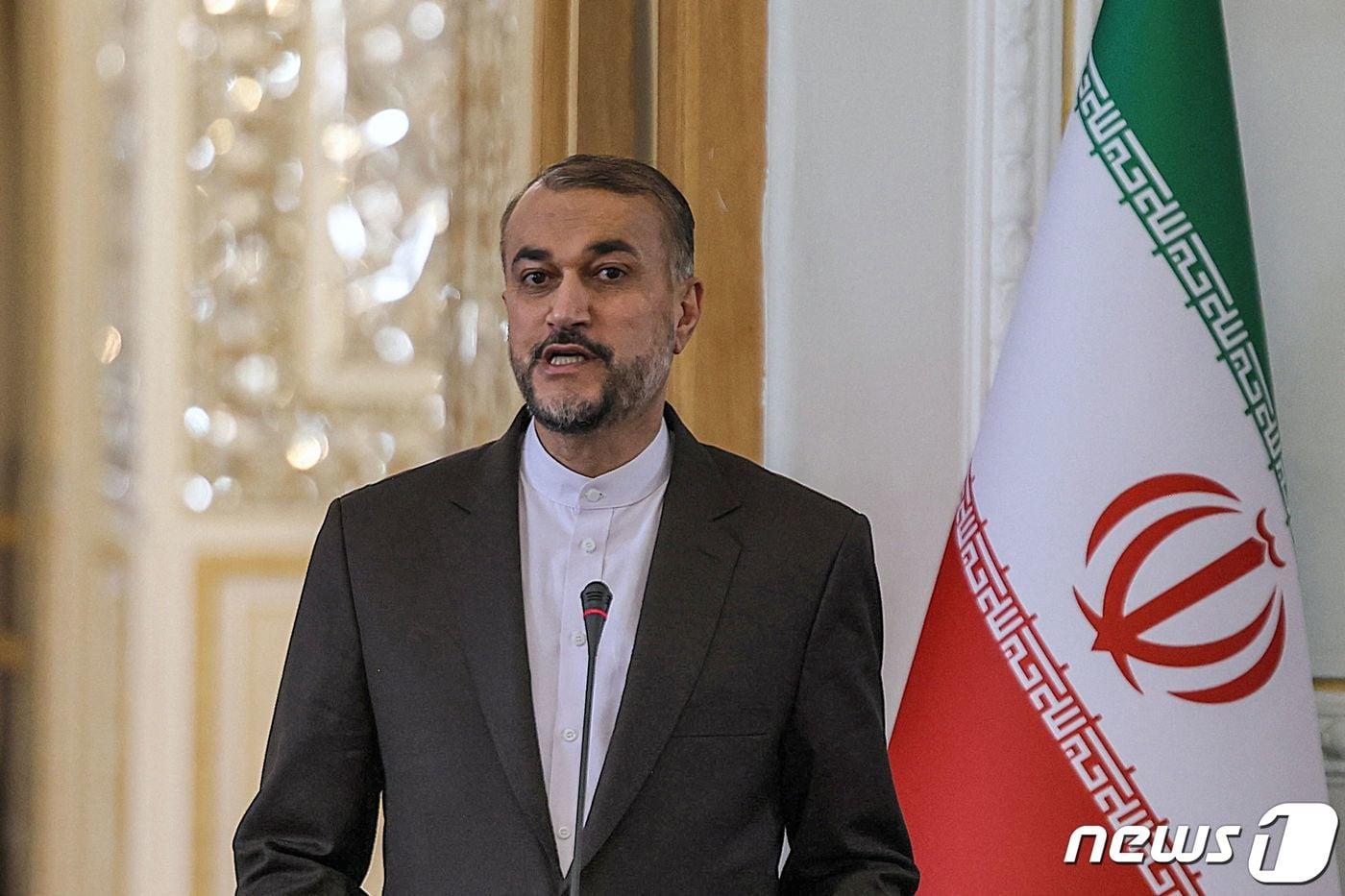 본문 이미지 - 아미르 압둘라히안 이란 외무장관. 23.07.31 ⓒ AFP=뉴스1 ⓒ News1 김예슬 기자