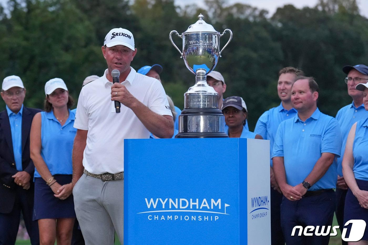 본문 이미지 - 지난주 열린 PGA 투어 윈덤 챔피언십의 모습 ⓒ 로이터=뉴스1