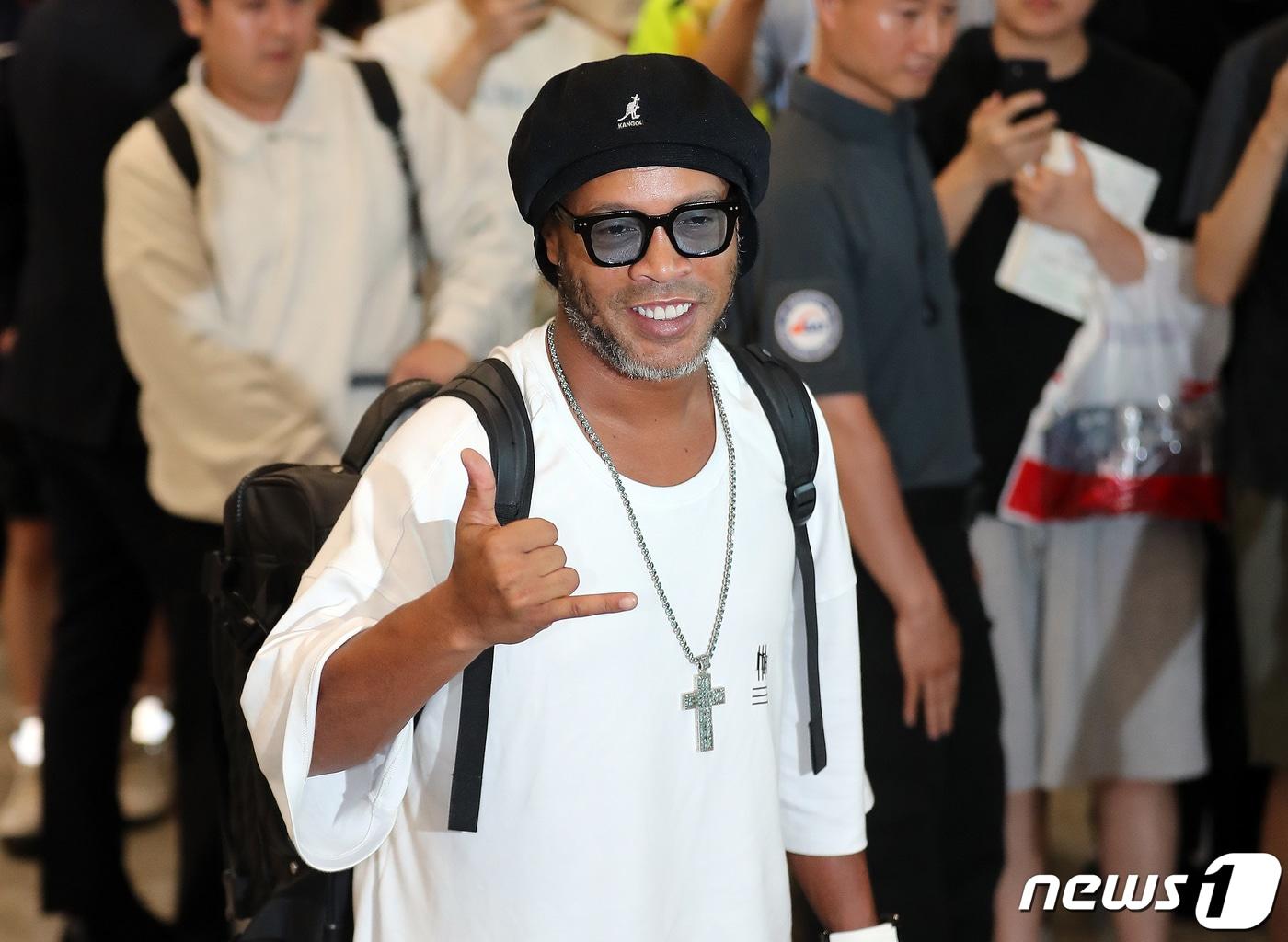 본문 이미지 - 브라질 축구 스타 호나우지뉴. 2023.8.8/뉴스1 ⓒ News1 김진환 기자