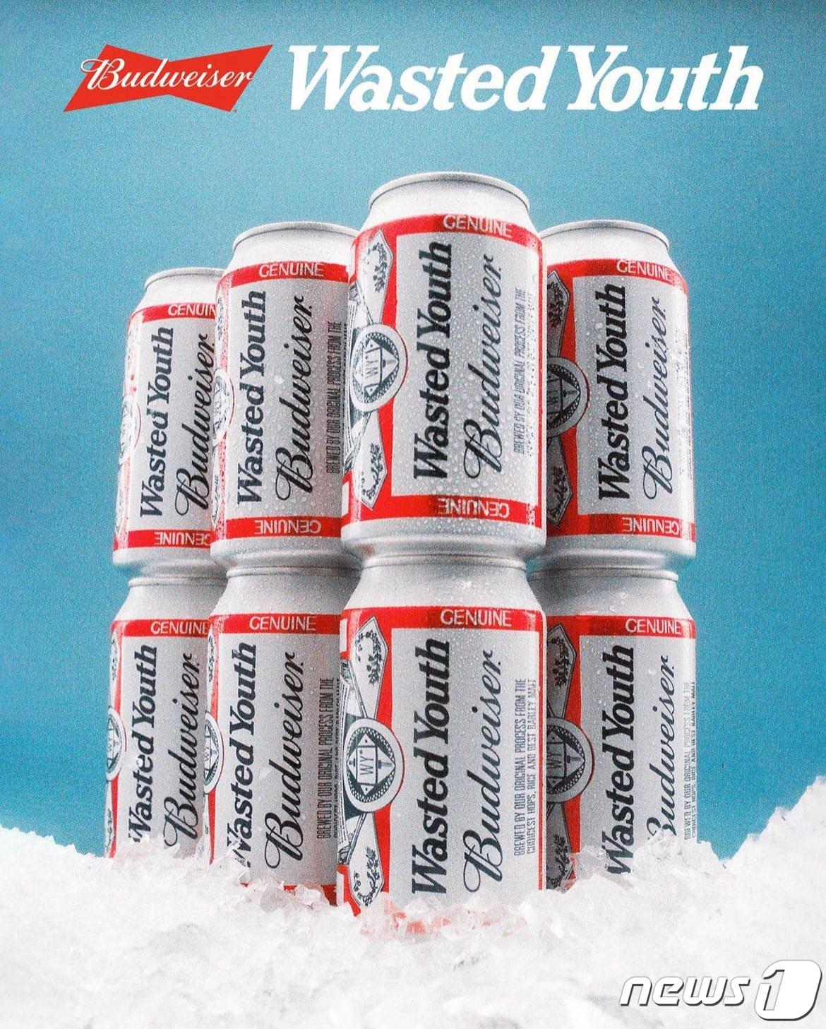 본문 이미지 - 버드와이저와 일본 유명 그래픽 디자이너 '베르디'(VERDY)와 협업한 한정판 버드와이저.(일본 버드와이저 제공)