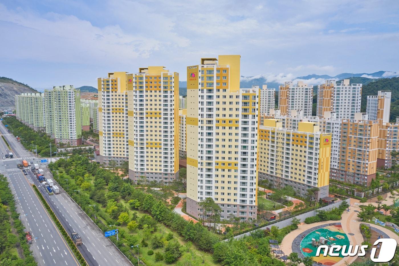 마린애시앙 전경.(부영그룹 제공)